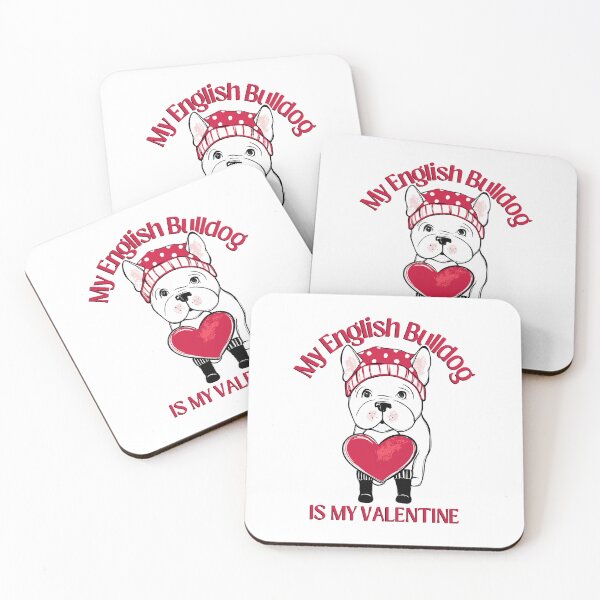 Item preview, My English Bulldog Is My Valentine, Bulldog Lover designed and sold by medben.
