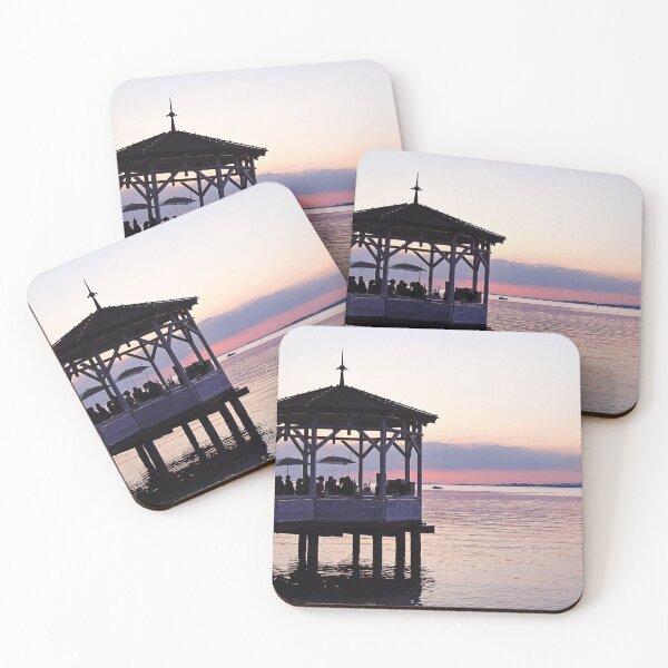 Item preview, Beautiful Summer Pink and Blue Sunset at the Lake  designed and sold by Angela Cini.