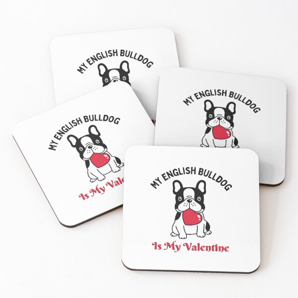 Item preview, My English Bulldog Is My Valentine, Funny Bulldog designed and sold by medben.