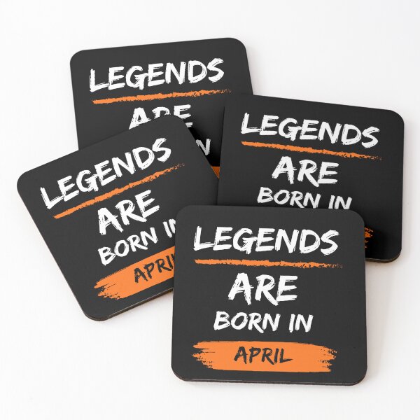 Item preview, Legends Are Born In April designed and sold by Minhal's Artful  Impressions.
