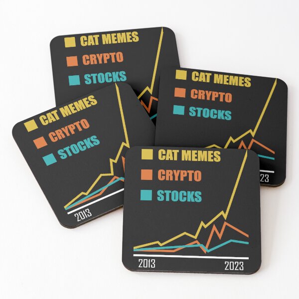 Item preview, Chart Comparison - Stocks, Crypto, Cat Memes designed and sold by rowdE-art.