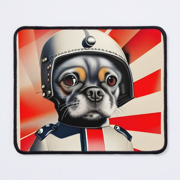 Item preview, Little Dog with Helmet Vintage Military Propaganda - Retro Style designed and sold by Dalive.