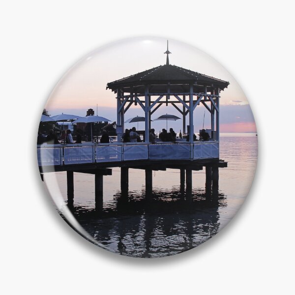 Item preview, Beautiful Summer Pink and Blue Sunset at the Lake  designed and sold by Angela Cini.
