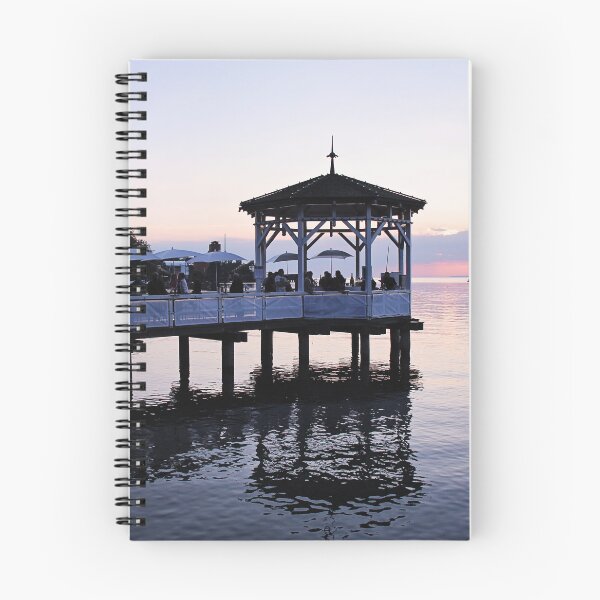 Item preview, Beautiful Summer Pink and Blue Sunset at the Lake  designed and sold by Angela Cini.