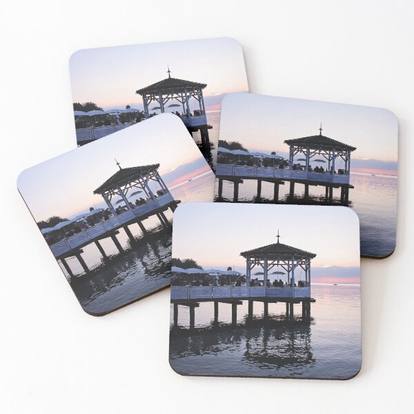 Item preview, Beautiful Summer Pink and Blue Sunset at the Lake  designed and sold by Angela Cini.