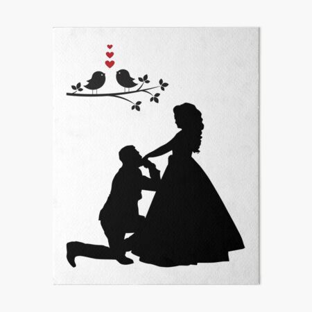 propose day illustration with quote Man proposing her girl with rose in  silhouette with moon and mandala in background Stock Photo  Alamy