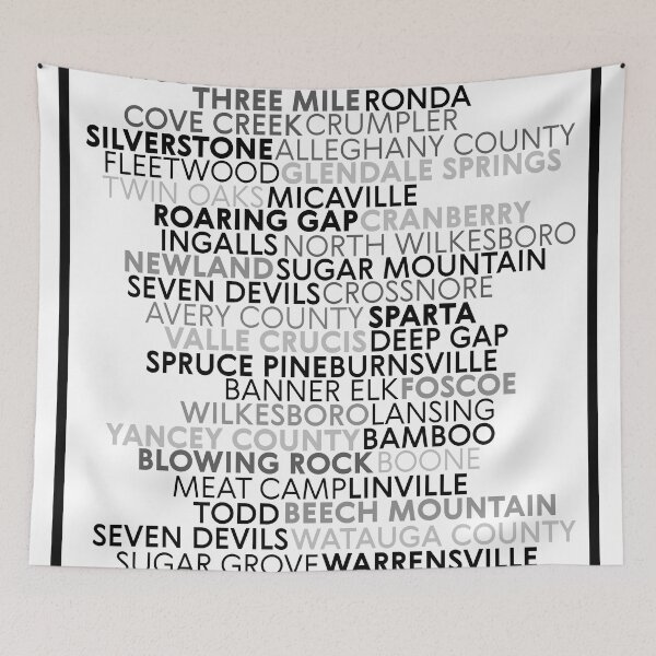 Item preview, North Carolina High Country Towns and Cities designed and sold by carolinaphile.