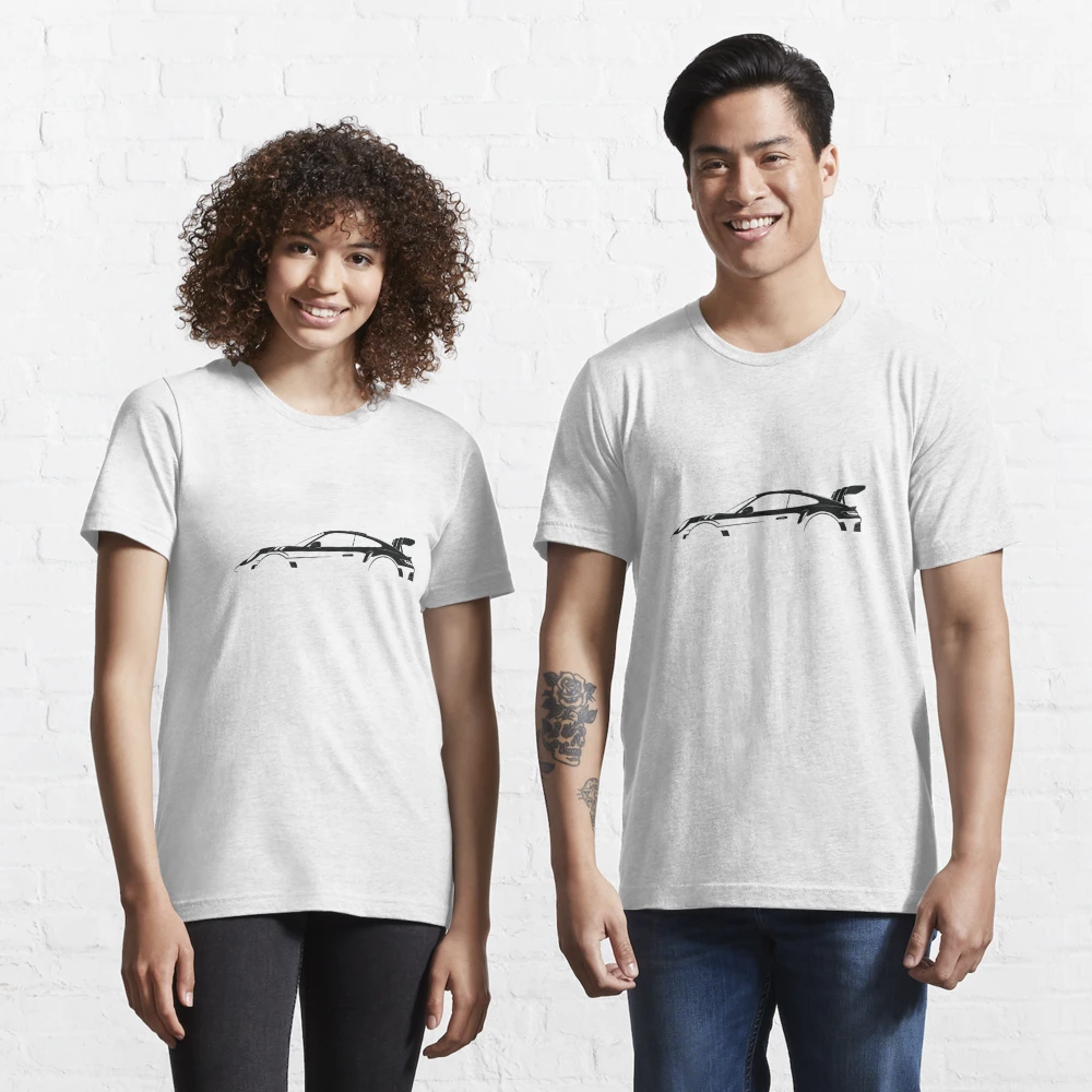 Porsche 911 GT3 RS (992) Silhouette Essential T-Shirt for Sale by  in-transit