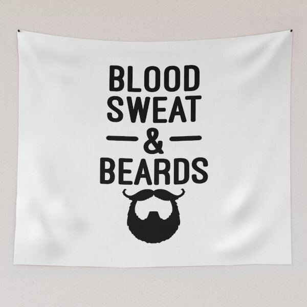 Item preview, Blood, Sweat & Beards Funny Quote designed and sold by quarantine81.