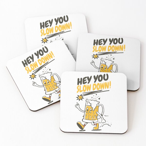 Item preview, Hey You Slow Down Funny Novelty Walking Frosty Beer Mug designed and sold by Fun-T-Shirts.