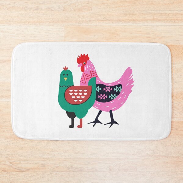 Item preview, Cock and chicken, stickers, magnets, T-shirts designed and sold by Rowbic.