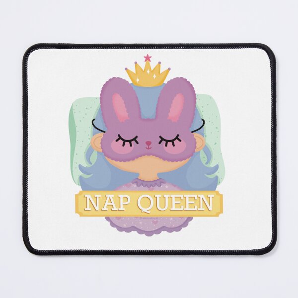 Item preview, Nap Queen Funny Sleeping Pastel Princess designed and sold by TheBunnoBandit.