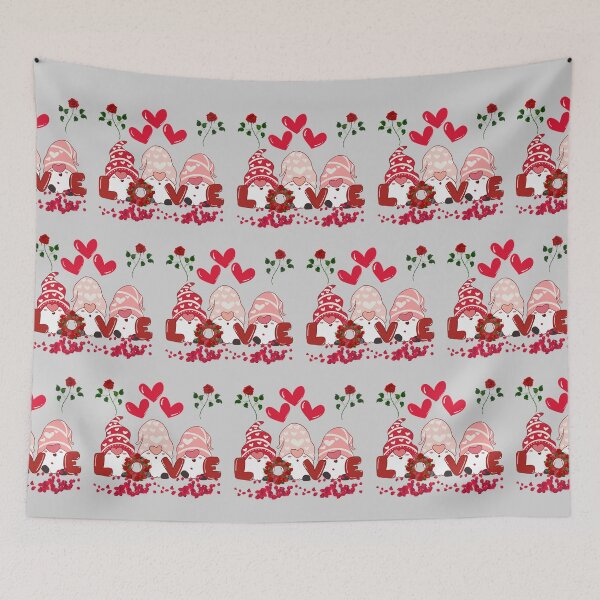Item preview, Garden Gnomes Love Red Roses Pattern designed and sold by VistaViews.
