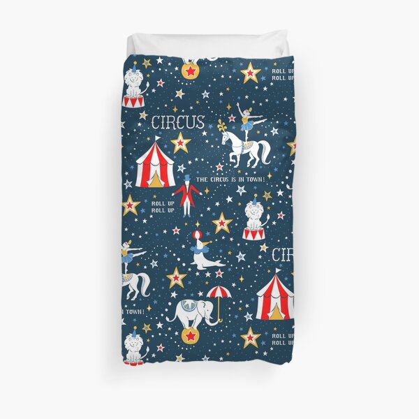 Retro Circus Duvet Cover