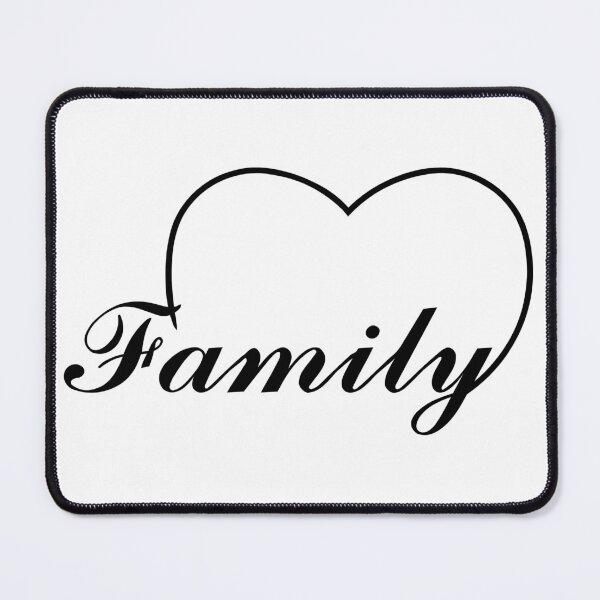 Item preview, Family is Love heart - in black designed and sold by SunnyDazDesign.