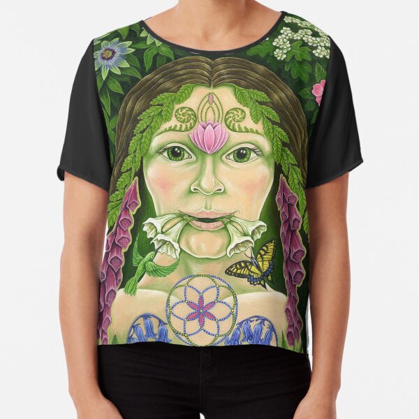 The Green Woman Chiffon Top