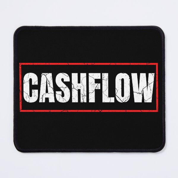 Item preview, CASHFLOW Mindset red frame poster distressed designed and sold by KingsManKind.