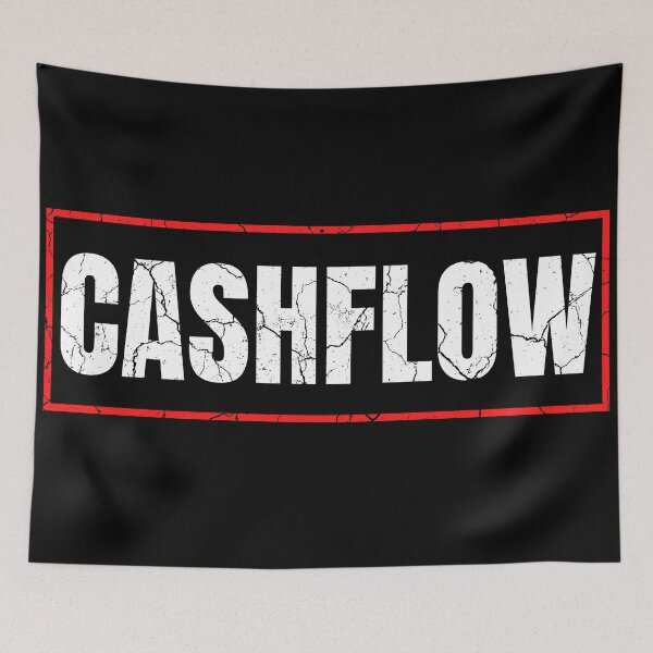 Item preview, CASHFLOW Mindset red frame poster distressed  designed and sold by KingsManKind.