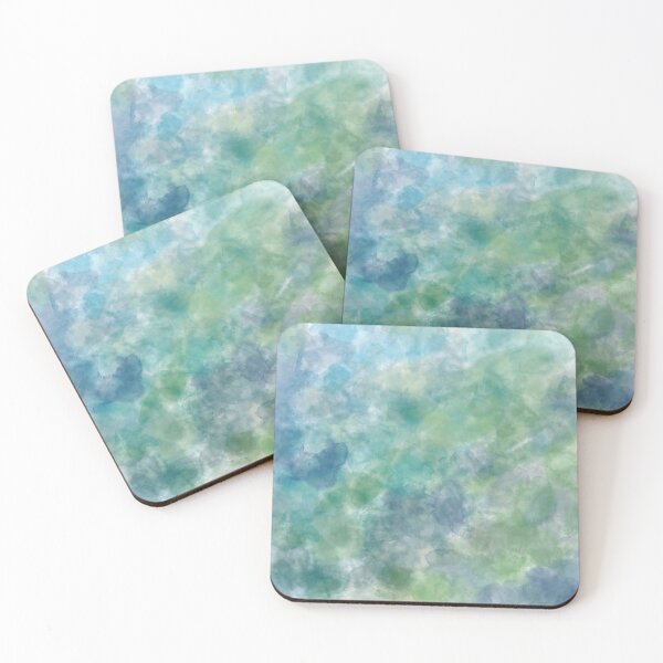 Item preview, watercolor blotches in peacock colors designed and sold by Oruel2727.
