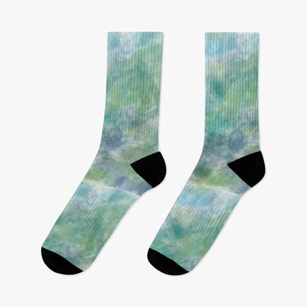 Item preview, watercolor blotches in peacock colors designed and sold by Oruel2727.