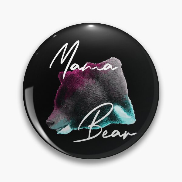 Item preview, Mama bear in holographic cool design designed and sold by PrintsyGal.
