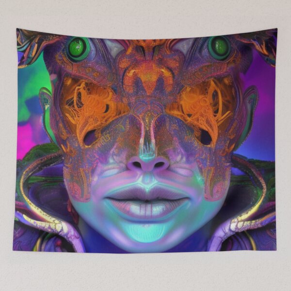 Item preview, Psychedelic Face #16 - Part of Our Psychedelic Faces Collection designed and sold by Psychedelic Psychos.