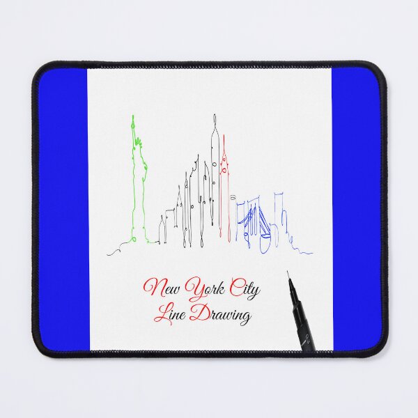 Item preview, Line drawing  - Silhouette  - New York City designed and sold by mturns57.