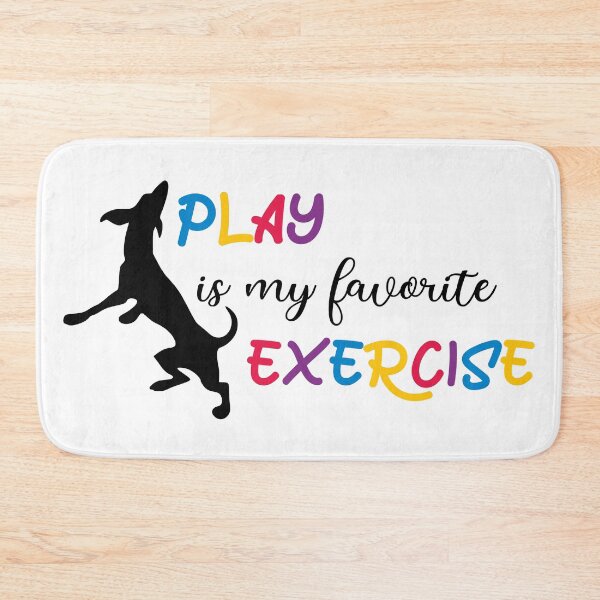 Item preview, Play Is My Favorite Exercise (black) designed and sold by OlivDesignsCo.