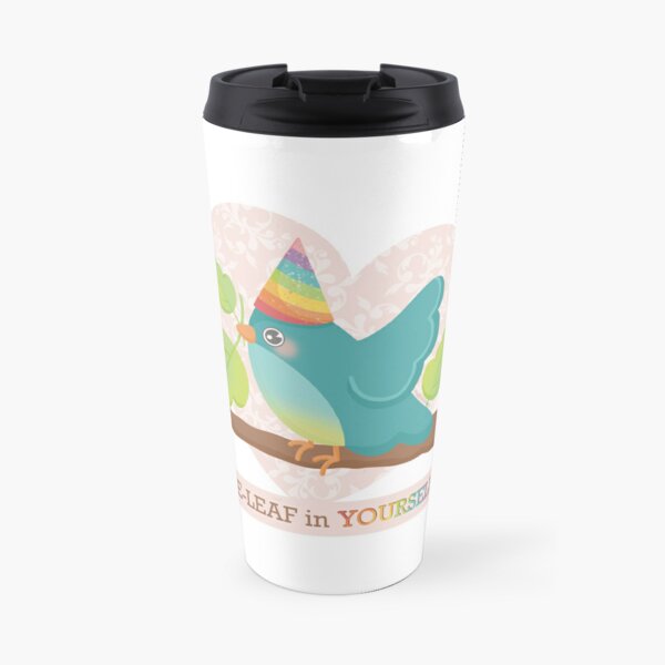 BE-LEAF in YOURSELF Self-Love Bird Travel Coffee Mug