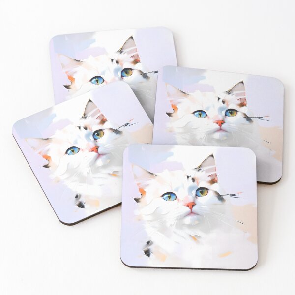 Item preview, Feline Charm: A alluring kitty oil painting designed and sold by KH-GardenEden.