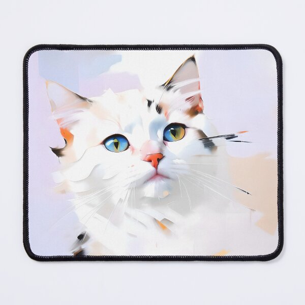 Item preview, Feline Charm: A alluring kitty oil painting designed and sold by KH-GardenEden.