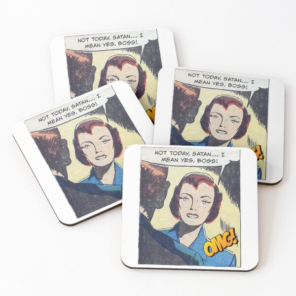 Item preview, Not Today, Satan...I Mean Yes, Boss! Snarky Office Worker designed and sold by SSustainable.