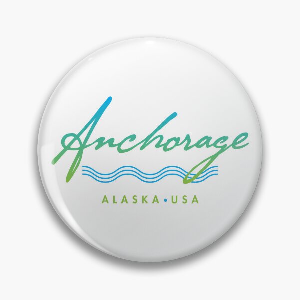 Item preview, Anchorage Alaska Typographic Design designed and sold by Futurebeachbum.