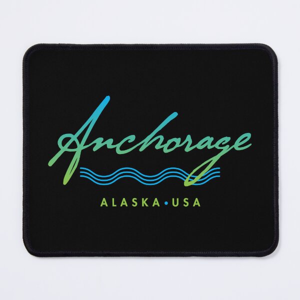 Item preview, Anchorage Alaska Typographic Design designed and sold by Futurebeachbum.