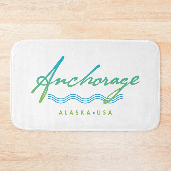 Item preview, Anchorage Alaska Typographic Design designed and sold by Futurebeachbum.