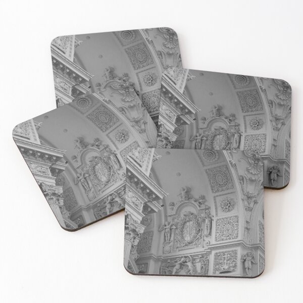 Item preview, Detailed Facade of a Church Black and white designed and sold by IsmoPhotography.