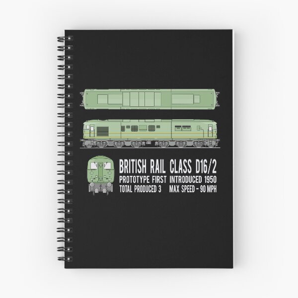 Item preview, British Rail Class D16/2 Prototype Diesel Locomotive Train Diagram Gift designed and sold by Maljonic.