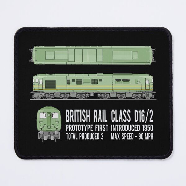 Item preview, British Rail Class D16/2 Prototype Diesel Locomotive Train Diagram Gift designed and sold by Maljonic.