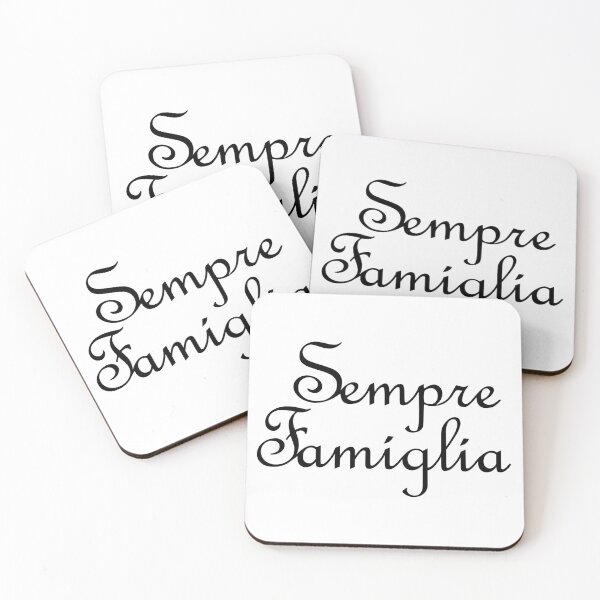Item preview, Sempre Famiglia means Always Family in Italian (Black letters) designed and sold by SunnyDazDesign.