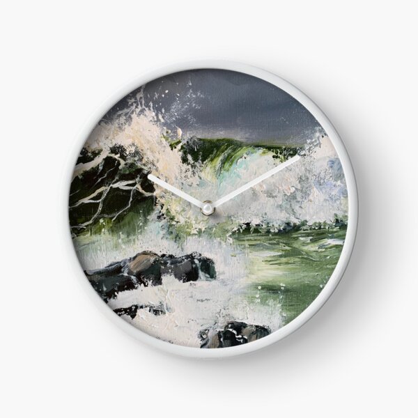 Green waves Clock