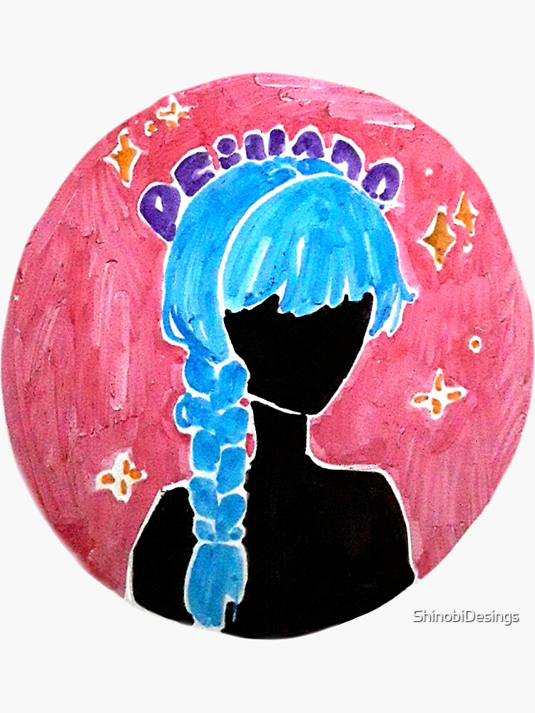 Anime Boy (dark blue) Sticker by ShinobiDesings