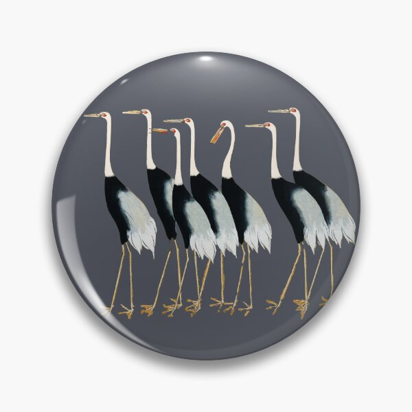 Item preview, Vintage Japanese Red Crown Cranes by Ogata Korin designed and sold by Pretty  Pixel.