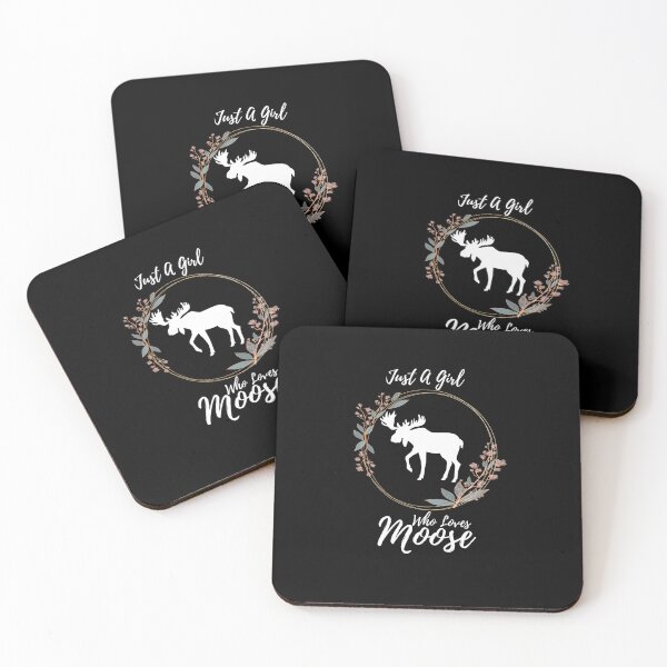 Item preview, Just A Girl Who Loves Moose designed and sold by koki4you.