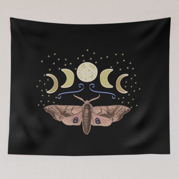 Item preview, Moths Moon Phases Stars designed and sold by SunfullyYours.