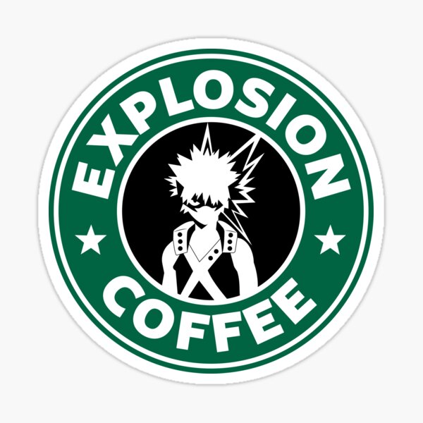 Explosion Coffee (Bakugo) Sticker