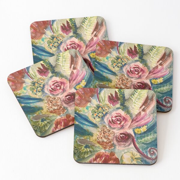 Item preview, Vintage floral watercolor designed and sold by Marieshellyart.