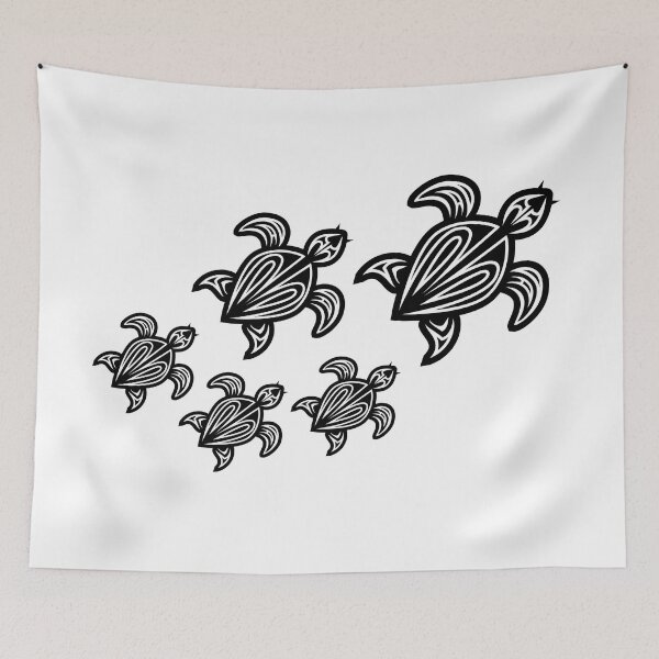 Item preview, Turtle Family Mom Dad 3 Kids designed and sold by HatzicTshirts.