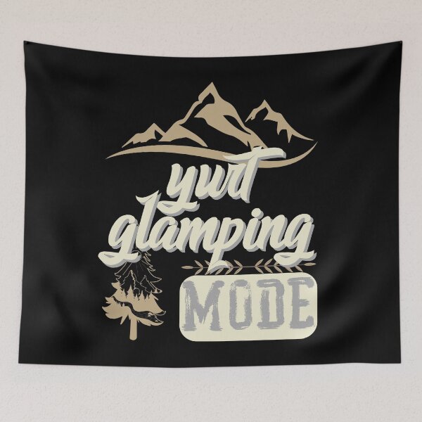 Item preview, yurt glamping Mode, forest river sun inside tree pine designed and sold by movie-popcorn.