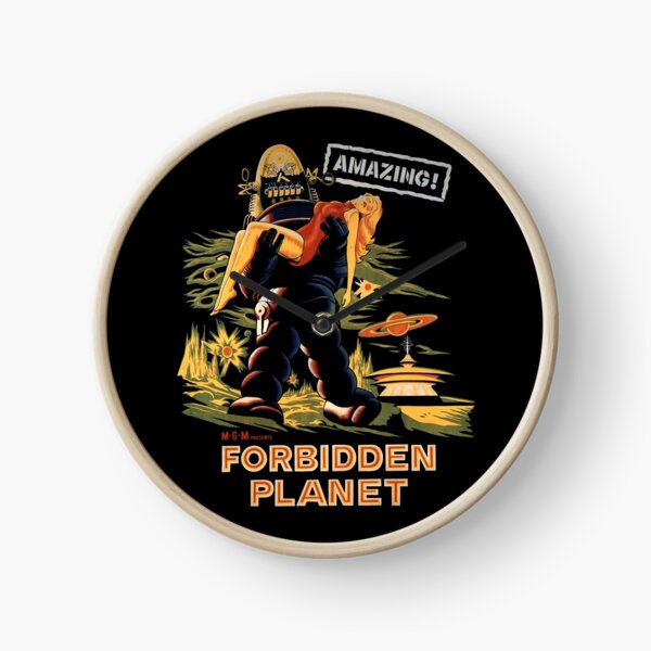 Forbidden Planet Poster Clock
