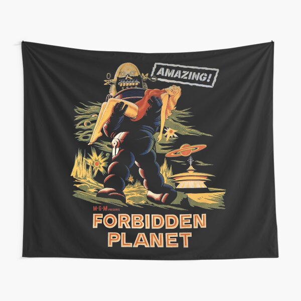 Forbidden Planet Poster Tapestry